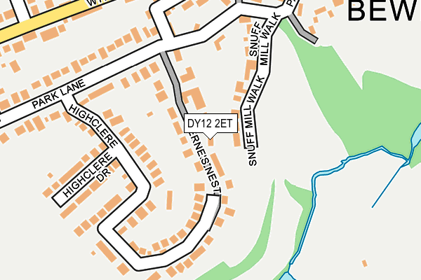 DY12 2ET map - OS OpenMap – Local (Ordnance Survey)