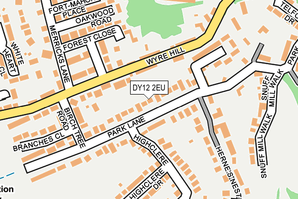 DY12 2EU map - OS OpenMap – Local (Ordnance Survey)