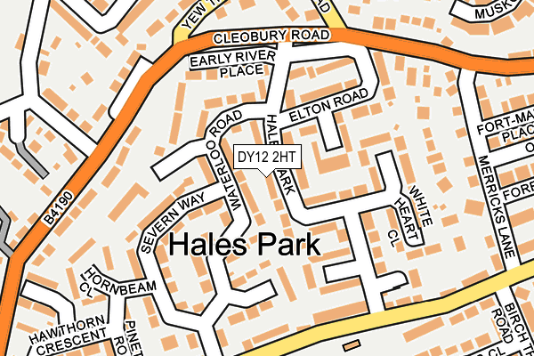 DY12 2HT map - OS OpenMap – Local (Ordnance Survey)