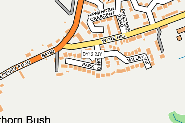 DY12 2JY map - OS OpenMap – Local (Ordnance Survey)