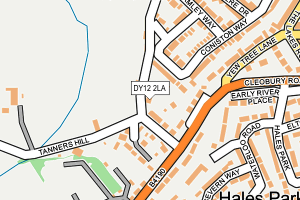 DY12 2LA map - OS OpenMap – Local (Ordnance Survey)