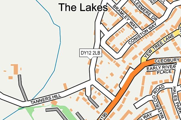 DY12 2LB map - OS OpenMap – Local (Ordnance Survey)