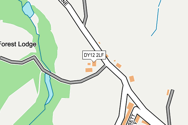 DY12 2LF map - OS OpenMap – Local (Ordnance Survey)