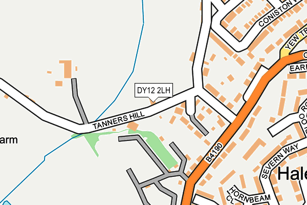 DY12 2LH map - OS OpenMap – Local (Ordnance Survey)