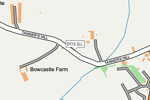 DY12 2LL map - OS OpenMap – Local (Ordnance Survey)