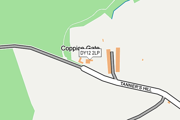 DY12 2LP map - OS OpenMap – Local (Ordnance Survey)