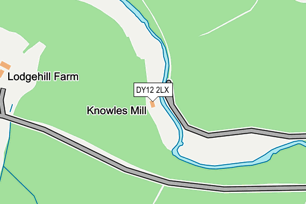 DY12 2LX map - OS OpenMap – Local (Ordnance Survey)