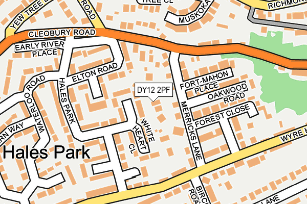 DY12 2PF map - OS OpenMap – Local (Ordnance Survey)