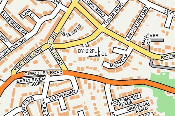 DY12 2PL map - OS OpenMap – Local (Ordnance Survey)