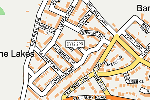DY12 2PR map - OS OpenMap – Local (Ordnance Survey)
