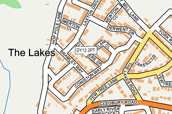 DY12 2PT map - OS OpenMap – Local (Ordnance Survey)