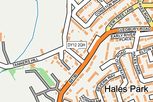DY12 2QH map - OS OpenMap – Local (Ordnance Survey)