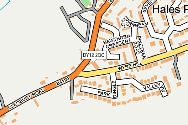 DY12 2QQ map - OS OpenMap – Local (Ordnance Survey)