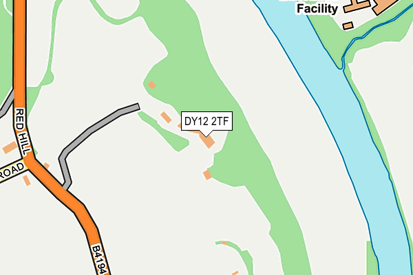 DY12 2TF map - OS OpenMap – Local (Ordnance Survey)