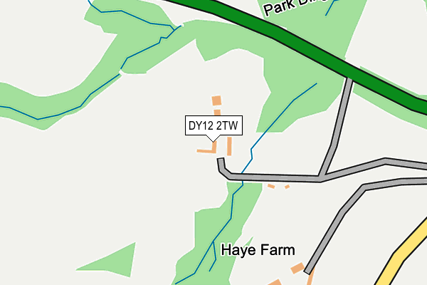 DY12 2TW map - OS OpenMap – Local (Ordnance Survey)