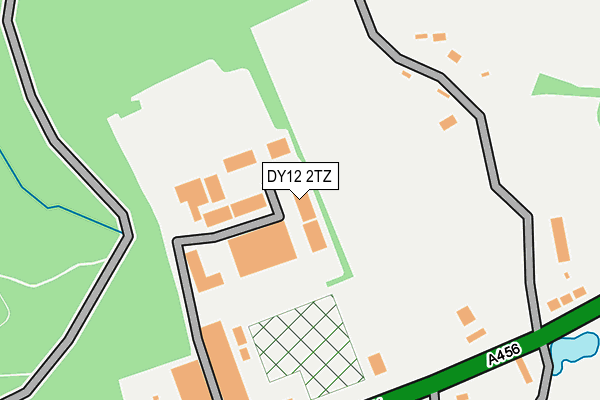 DY12 2TZ map - OS OpenMap – Local (Ordnance Survey)