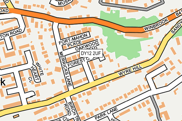 DY12 2UF map - OS OpenMap – Local (Ordnance Survey)
