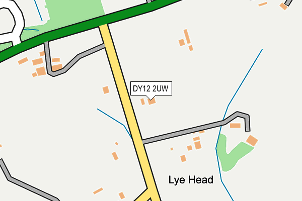 DY12 2UW map - OS OpenMap – Local (Ordnance Survey)