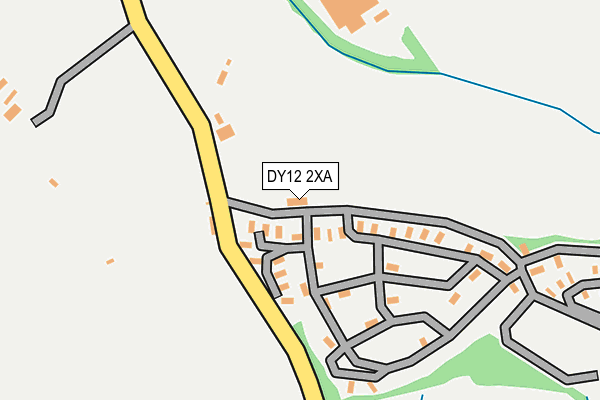 DY12 2XA map - OS OpenMap – Local (Ordnance Survey)