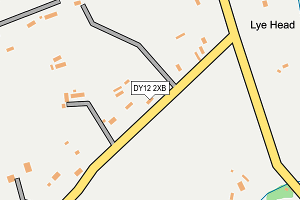 DY12 2XB map - OS OpenMap – Local (Ordnance Survey)