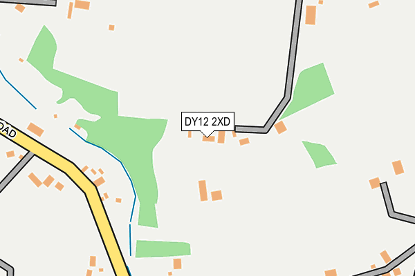 DY12 2XD map - OS OpenMap – Local (Ordnance Survey)