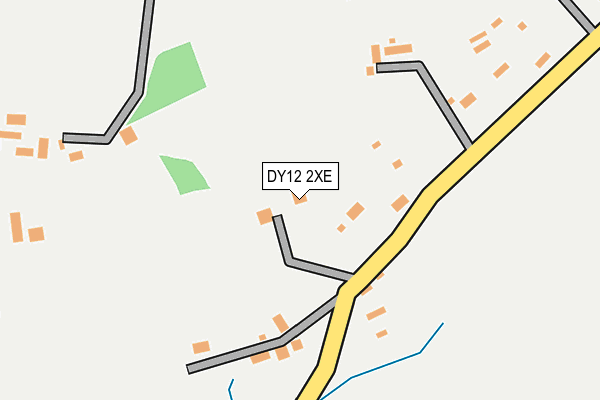 DY12 2XE map - OS OpenMap – Local (Ordnance Survey)
