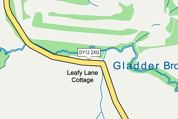 DY12 2XG map - OS OpenMap – Local (Ordnance Survey)