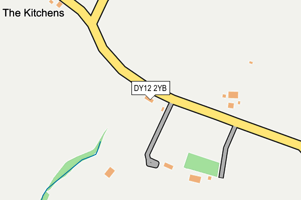 DY12 2YB map - OS OpenMap – Local (Ordnance Survey)