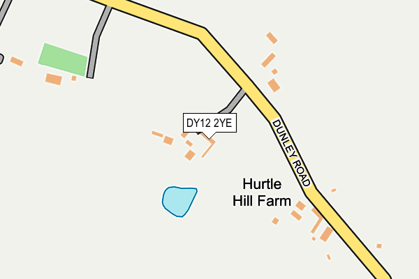DY12 2YE map - OS OpenMap – Local (Ordnance Survey)