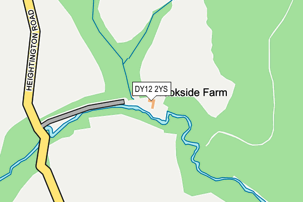 DY12 2YS map - OS OpenMap – Local (Ordnance Survey)