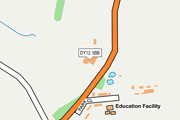 DY12 3BB map - OS OpenMap – Local (Ordnance Survey)