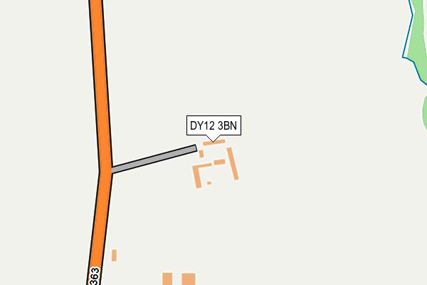 DY12 3BN map - OS OpenMap – Local (Ordnance Survey)