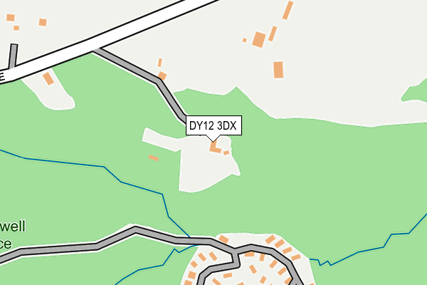 DY12 3DX map - OS OpenMap – Local (Ordnance Survey)