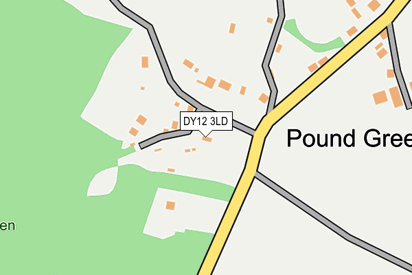 DY12 3LD map - OS OpenMap – Local (Ordnance Survey)