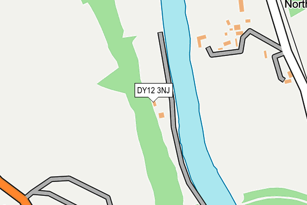DY12 3NJ map - OS OpenMap – Local (Ordnance Survey)