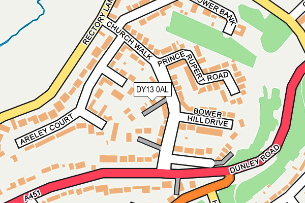 DY13 0AL map - OS OpenMap – Local (Ordnance Survey)