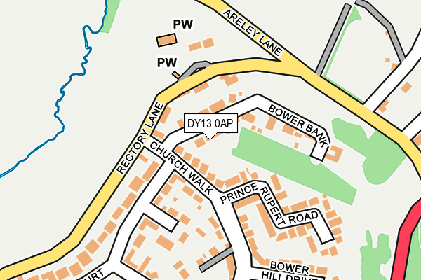DY13 0AP map - OS OpenMap – Local (Ordnance Survey)