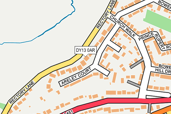 DY13 0AR map - OS OpenMap – Local (Ordnance Survey)