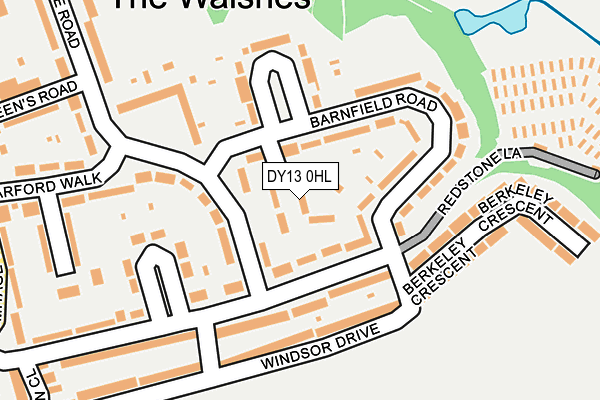 DY13 0HL map - OS OpenMap – Local (Ordnance Survey)