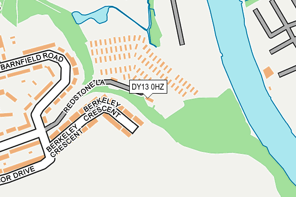 DY13 0HZ map - OS OpenMap – Local (Ordnance Survey)