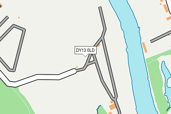 DY13 0LD map - OS OpenMap – Local (Ordnance Survey)
