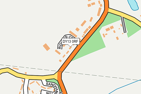 DY13 0RF map - OS OpenMap – Local (Ordnance Survey)