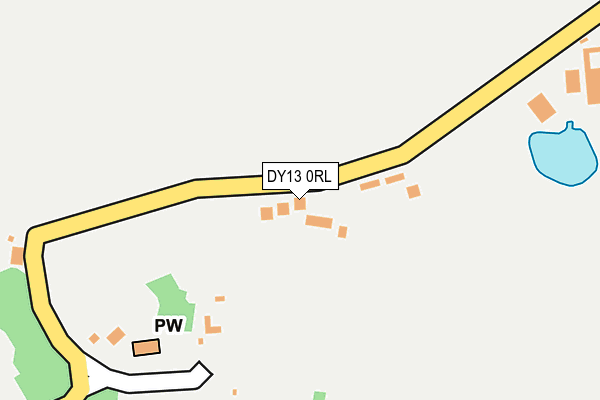 DY13 0RL map - OS OpenMap – Local (Ordnance Survey)