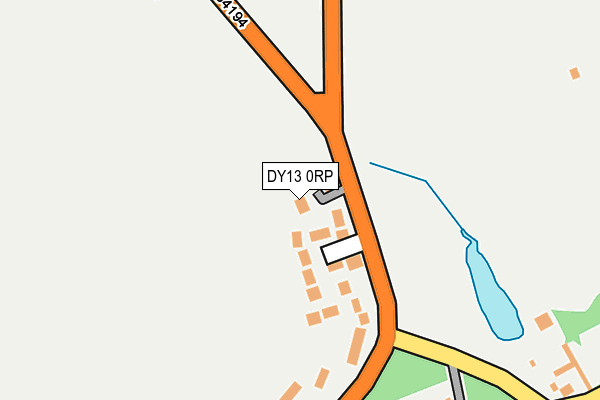 DY13 0RP map - OS OpenMap – Local (Ordnance Survey)