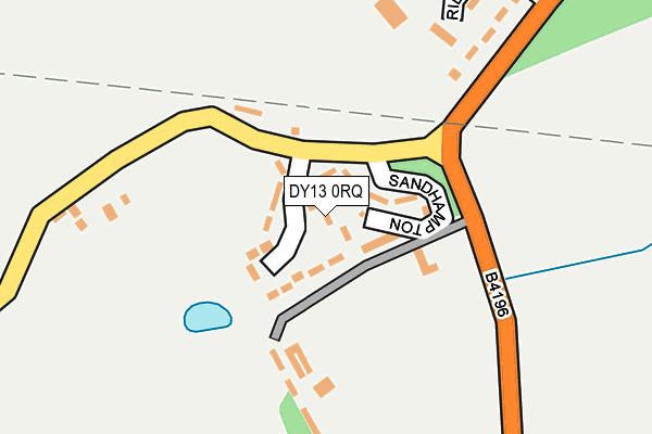 DY13 0RQ map - OS OpenMap – Local (Ordnance Survey)
