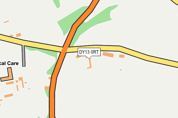 DY13 0RT map - OS OpenMap – Local (Ordnance Survey)