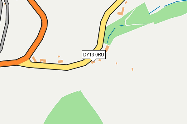 DY13 0RU map - OS OpenMap – Local (Ordnance Survey)