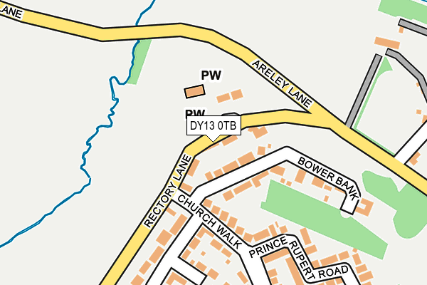 DY13 0TB map - OS OpenMap – Local (Ordnance Survey)