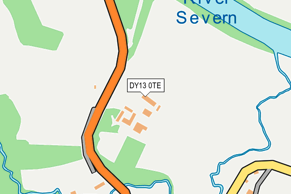 DY13 0TE map - OS OpenMap – Local (Ordnance Survey)