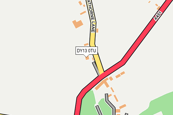 DY13 0TU map - OS OpenMap – Local (Ordnance Survey)